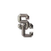 USC Trojans SC Interlock 3D Cast Silver Pin